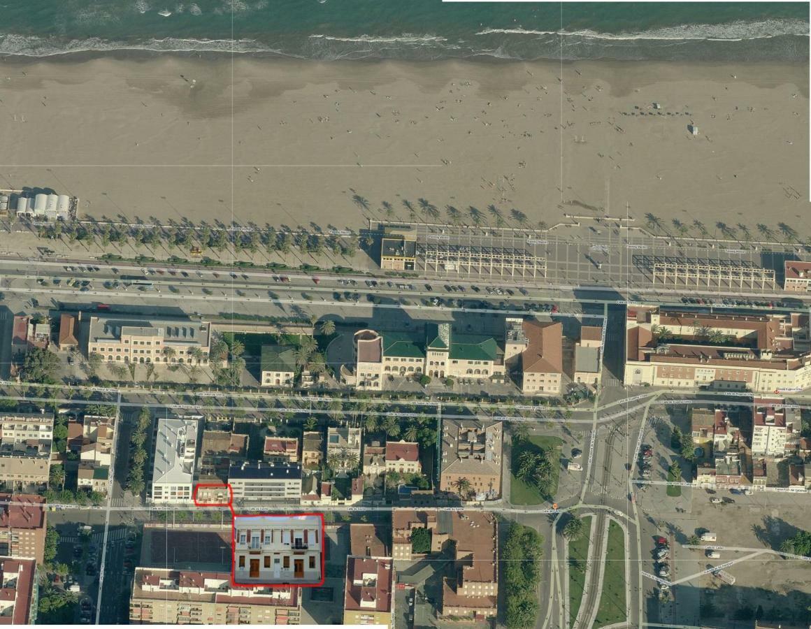 Old Fisherman'S House In Malvarrosa Beach Valencia Luaran gambar